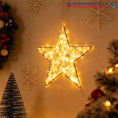 Металева світлодіодна зірка
